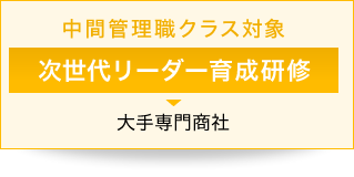 中間管理職クラス対象 次世代リーダー育成研修 大手専門商社